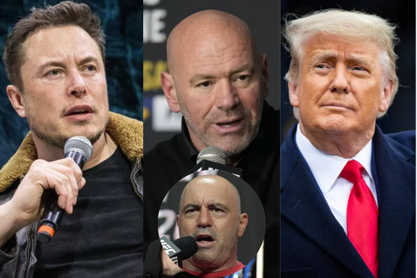 Elon Musk, Dana White, Donald Trump, Joe Rogan