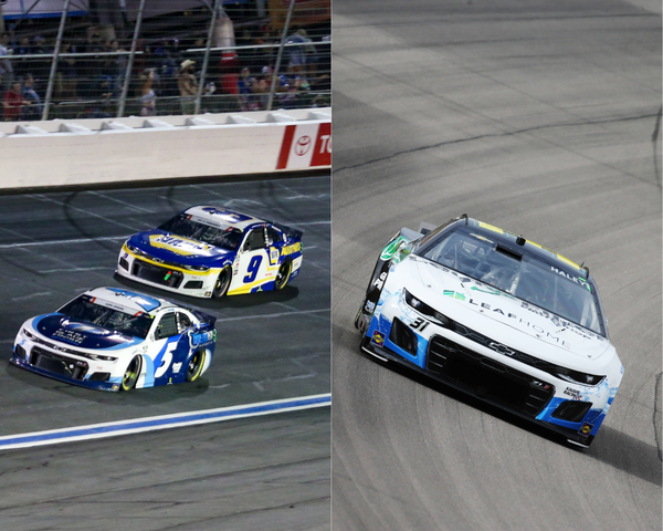 Hendrick Motorsports and Kaulig Racing cars