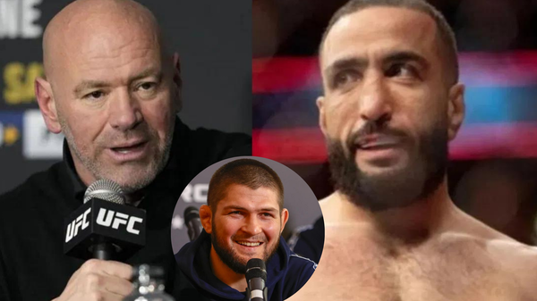 Dana White, Khabib Nurmagomedv, Belal Muhammad