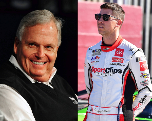 Hendrick Motorsports owner Rick Hendrick and Denny Hamlin