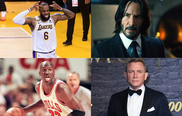 LeBron James, Michael Jordan, Daniel Craig, Keanu Reeves