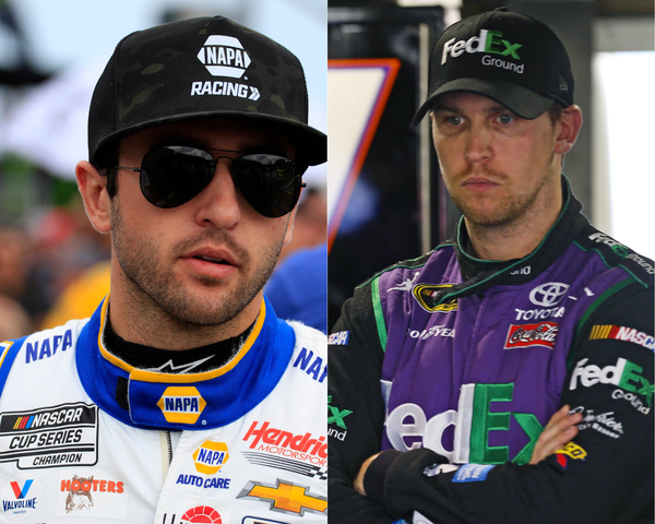 Hendrick Motorsports driver Chase Elliott and Denny Hamlin