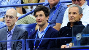 Adam Silver, Joshua Kushner and CEO of Disney Bob Iger