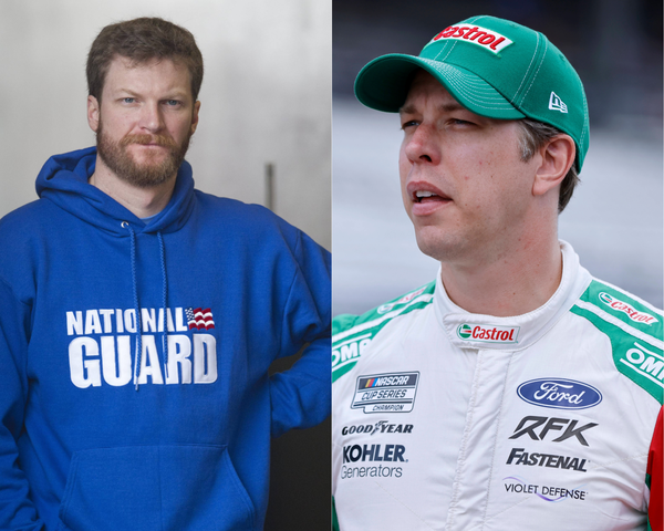 Former Hendrick Motorsports driver Dale Earnhardt Jr and Brad Keselowski