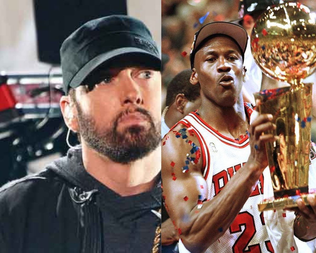 Rap God' Eminem Insulted Michael Jordan To His Face But the 'NBA GOAT' Was  No Machine Gun Kelly - EssentiallySports