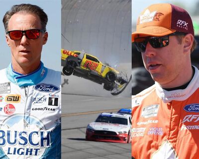 Kevin Harvick, Crash, Brad Keselowski