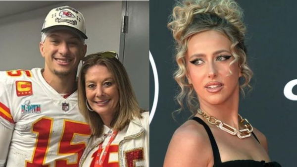 randi mahomes; patrick mahomes and Brittany mahomes