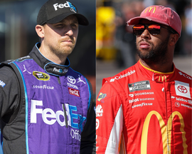 Denny Hamlin and Bubba Wallace