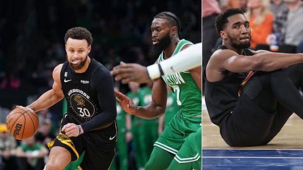 Stephen Curry, Jaylen Brown, Donovan Mitchell