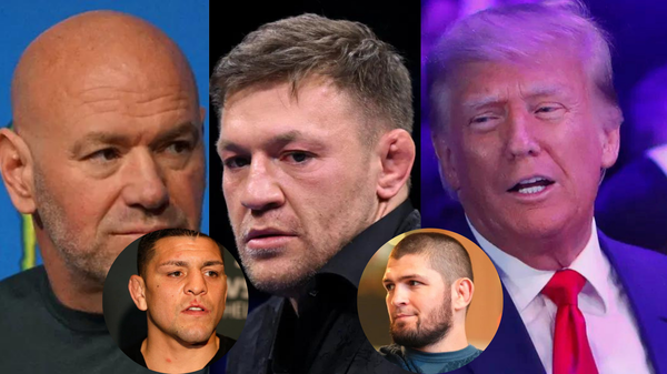 Dana White,Nick Diaz,Conor McGregor,Khabib Nurmagomedov,Donald Trump