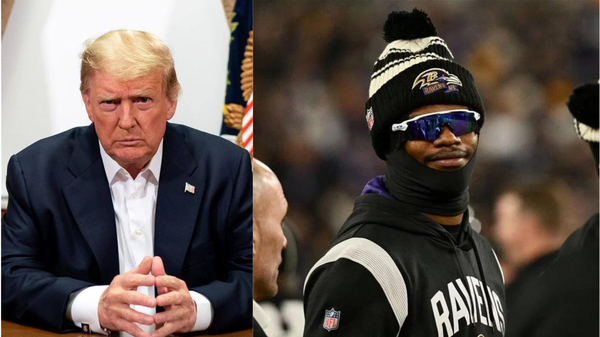 Donald Trump and Lamar Jackson