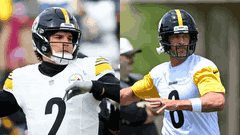 Mason Rudolph and Aaron Rodgers