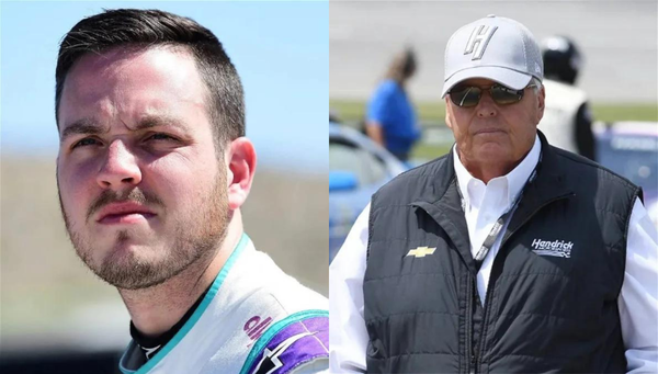 Alex  Bowman and Rick Hendrick