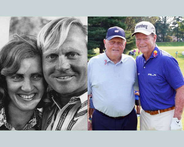 Jack Nicklaus, Barabara Nicklaus, and Tom Watson