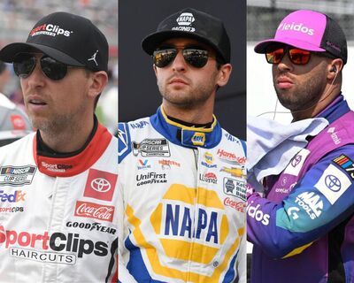 Denny Hamlin, Chase Elliott, Bubba Wallace