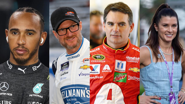 Lewis Hamilton, Dale Earnhardt Jr, Jeff Gordon and Danica Patrick