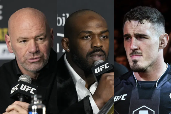 Dana White, Jon Jones, Tom Aspinall