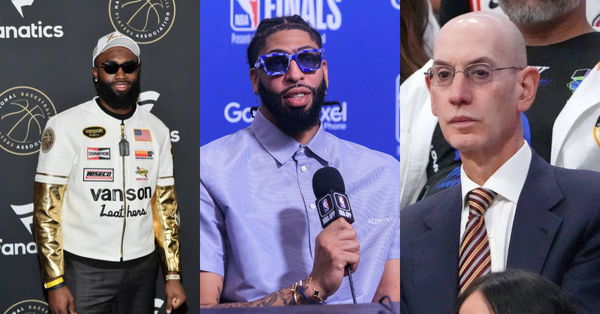 Jaylen Brown, Anthony Davis, Adam Silver