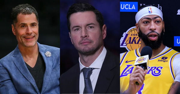 Rob Pelinka, JJ Redick, Anthony Davis