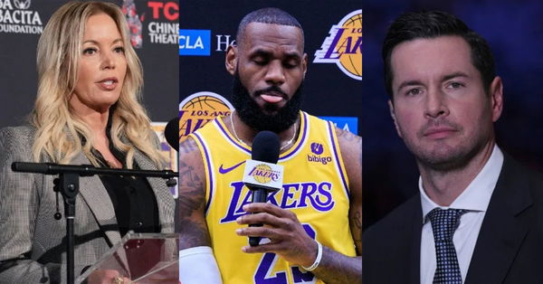 Jeanie Buss, LeBron James, JJ Redick