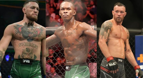 Conor McGregor and Israel Adesanya and Colby Covington