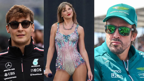 George Russell-Taylor Swift-Fernando Alonso