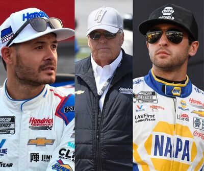 Kyle Larson, Rick Hendrick, Chase Elliott