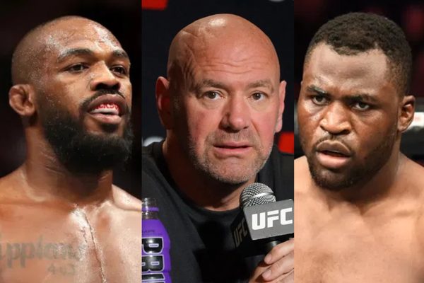 Jon Jones, Dana White, Francis Ngannou