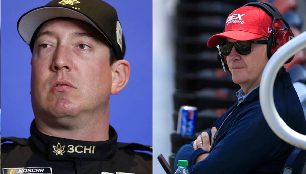 Kyle Busch and Jeff Burton