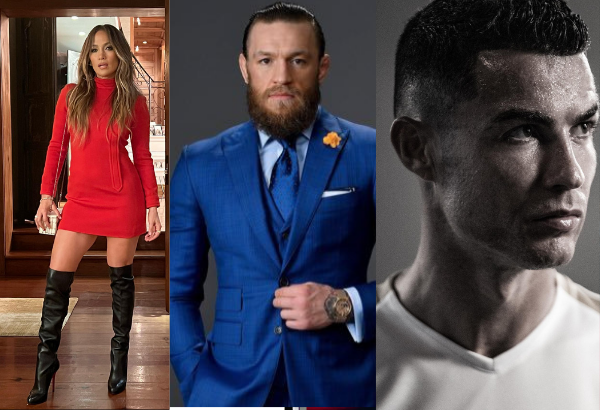 Conor McGregor Jennifer Lopez Cristiano Ronaldo