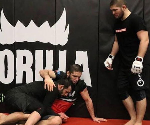 Khabib training Belal Muhammad and Islam Makhachev