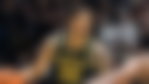 Yaxel Lendeborg dribbles the basketball