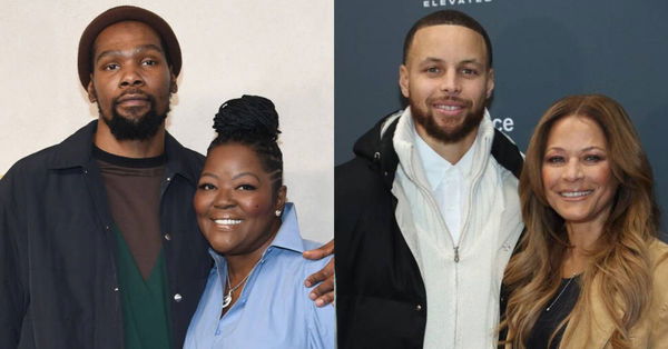 Kevin Durant, Wanda Durant, Stephen Curry, Sonya Curry