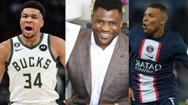 Giannis Antetokounmpo , Kylian Mbappe and Francis Ngannou