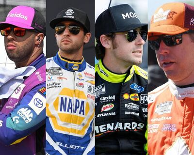 Bubba Wallace, Chase Elliott, Ryan Blaney, Brad Keselowski