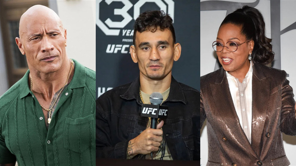 Dwayne Johnson, Max Holloway, Oprah Winfrey