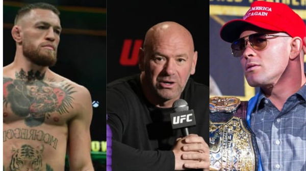 Conor McGregor, Dana White and Colby Covington