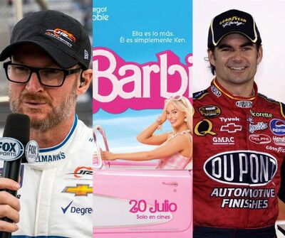 Dale Earnhardt Jr, Barbie poster, Jeff Gordon