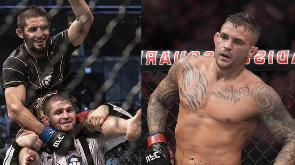 Islam Makhachev,Khabib Nurmagomedov,Dustin Poirier