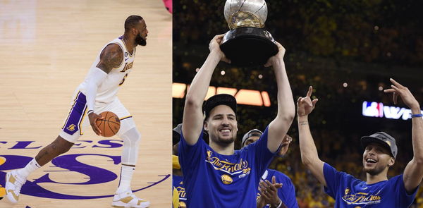 LeBron James, Klay Thompson, Stephen Curry