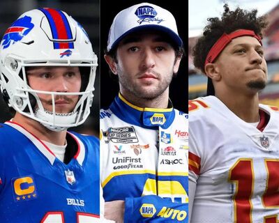 Josh Allen, Chase Elliott, Patrick Mahomes