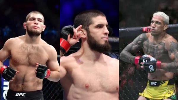 Khabib Nurmagomedov, Islam Makhachev, Charles Oliveira