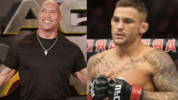 Dwayne Johnson and Dustin Poirier