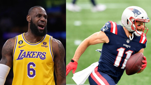 LeBron James and Julian Edelman