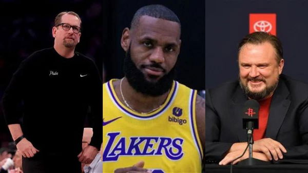 LeBron James, Nick Nurse, Daryl Morey