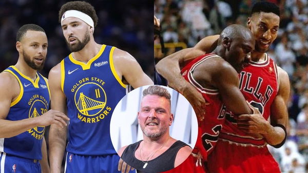 Stephen Curry, Klay Thompson, Pat McAfee, Scottie Pippen, Michael Jordan