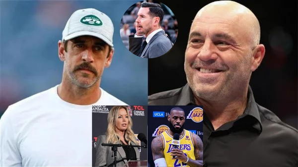 Aaron Rodgers, JJ Redick, Joe Rogan, Jeanie Buss, LeBron James