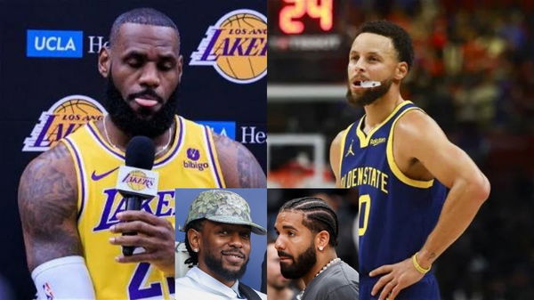 LeBron James, Stephen Curry, Kendrick Lamar, Drake