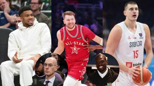 Giannis Antetokounmpo, Luka Doncic, Nikola Jokic, Adam Silver, Luol Deng