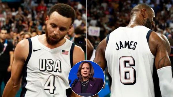 Stephen Curry, LeBron James, Kamala Harris